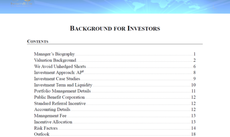 Background for Investors